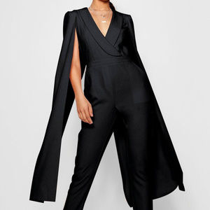 Boohoo Cape Woven Tailored Jumpsuit 6